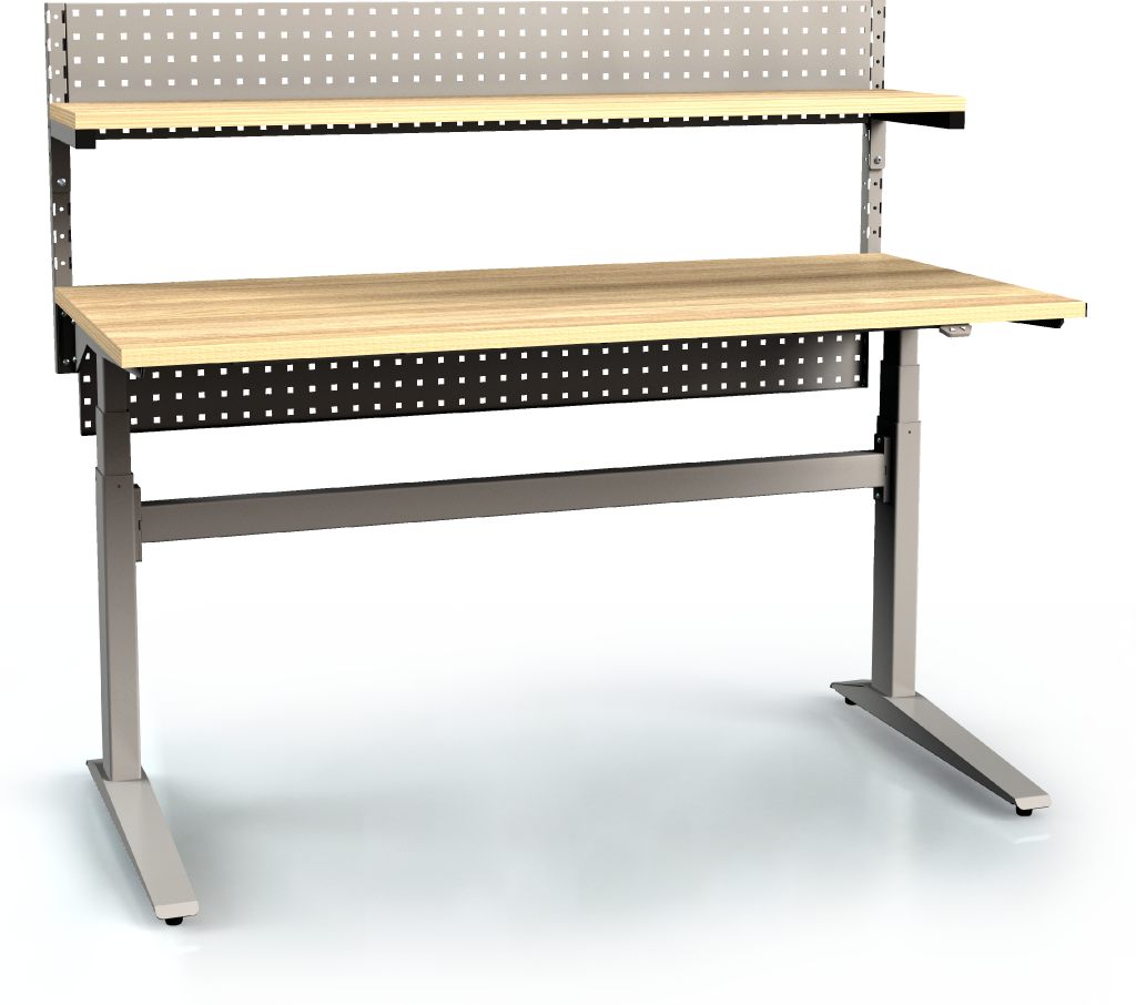 Electrically controlled workbench ALNAK - board -  660 - 1310 x 1500 x 700